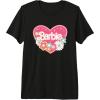 imageBarbie Heart and Flowers Premium Triblend TShirtBlack