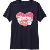 imageBarbie Heart and Flowers Premium Triblend TShirtNavy Blue