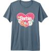 imageBarbie Heart and Flowers Premium Triblend TShirtSlate Grey
