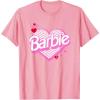 imageBarbie Valentines Day Heart TShirtPink