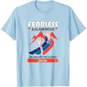 imageBarbie  Fearless and Glamorous On and Off The Slopes TShirtBaby Blue