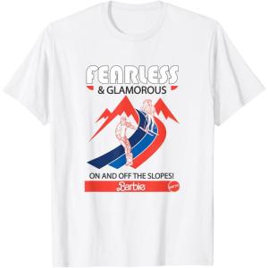 imageBarbie  Fearless and Glamorous On and Off The Slopes TShirtWhite