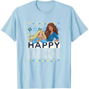 imageBarbie  Happy Hanukkah TShirtBaby Blue