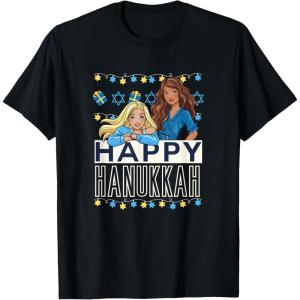 imageBarbie  Happy Hanukkah TShirtBlack