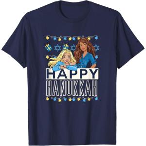 imageBarbie  Happy Hanukkah TShirtNavy Blue