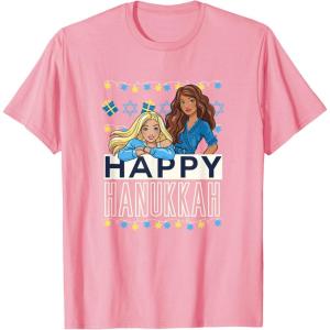 imageBarbie  Happy Hanukkah TShirtPink