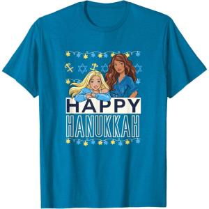 imageBarbie  Happy Hanukkah TShirtSapphire Blue