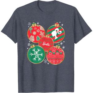 imageBarbie  Holiday Ornaments TShirtHeather Blue