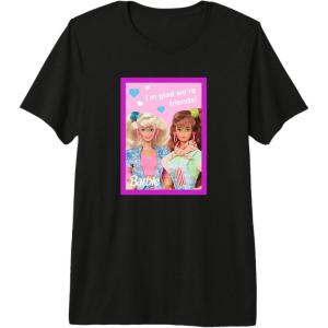 imageBarbie  Im Glad Were Friends Valentine Premium Triblend TShirtBlack