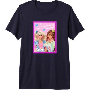 imageBarbie  Im Glad Were Friends Valentine Premium Triblend TShirtNavy Blue