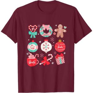 imageBarbie  Tis The Season TShirtBurgundy