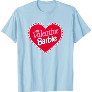 imageBarbie  Valentine Barbie Heart TShirtBaby Blue