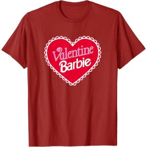 imageBarbie  Valentine Barbie Heart TShirtCranberry Red