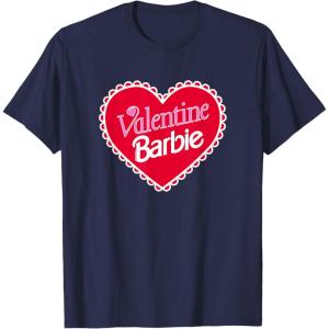 imageBarbie  Valentine Barbie Heart TShirtNavy Blue