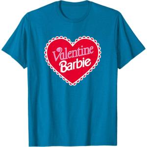 imageBarbie  Valentine Barbie Heart TShirtSapphire Blue