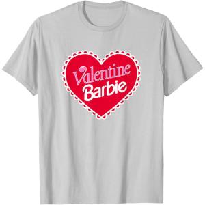 imageBarbie  Valentine Barbie Heart TShirtSilver Grey