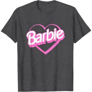 imageBarbie Heart TShirtDark Heather Grey