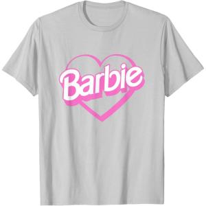 imageBarbie Heart TShirtSilver Grey