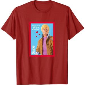 imageBarbie Ken  Hope Your Days the Coolest Valentine UnisexAdult TShirt Black Small Short Sleeve Cotton 80 Polyester 20 Valentines DayCranberry Red