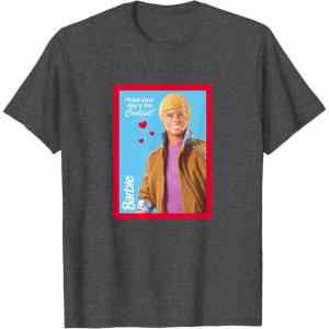 imageBarbie Ken  Hope Your Days the Coolest Valentine UnisexAdult TShirt Black Small Short Sleeve Cotton 80 Polyester 20 Valentines DayDark Heather Grey