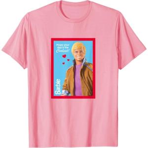 imageBarbie Ken  Hope Your Days the Coolest Valentine UnisexAdult TShirt Black Small Short Sleeve Cotton 80 Polyester 20 Valentines DayPink