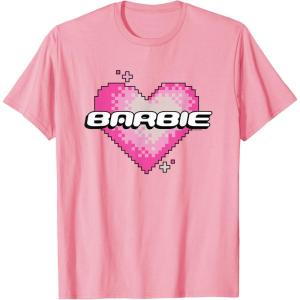 imageBarbie Pixel Valentines Heart TShirtPink