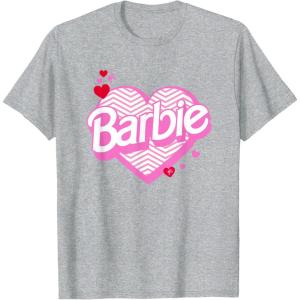 imageBarbie Valentines Day Heart TShirtHeather Grey