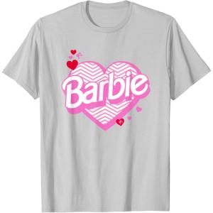 imageBarbie Valentines Day Heart TShirtSilver Grey
