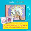 image:imageOfficially Licensed Barbie Beginner Embroidery Kit for Kids Ages 812  8 Designs 2 Hoops Needles Thread  Complete Sewing Arts and Crafts Gift for Girls