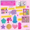 image:imageOfficially Licensed Barbie Cross Stitch Kit for Kids Ages 612  7 Keychain Embroidery Projects Arts amp Crafts Gift for Girls DIY Needlepoint Starter Kit