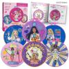 image:imageOfficially Licensed Barbie Beginner Embroidery Kit for Kids Ages 812  8 Designs 2 Hoops Needles Thread  Complete Sewing Arts and Crafts Gift for Girls