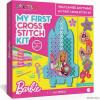 image:imageOfficially Licensed Barbie Cross Stitch Kit for Kids Ages 612  7 Keychain Embroidery Projects Arts amp Crafts Gift for Girls DIY Needlepoint Starter Kit