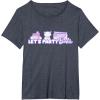 image:imageBarbie Birthday Lets Party TShirtHeather Blue
