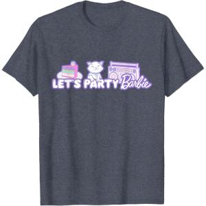 image:imageBarbie Birthday Lets Party TShirtHeather Blue