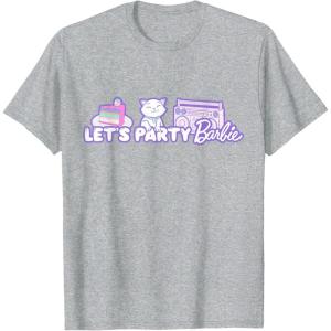 image:imageBarbie Birthday Lets Party TShirtHeather Grey
