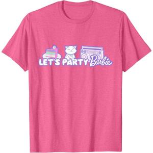 image:imageBarbie Birthday Lets Party TShirtPink Heather
