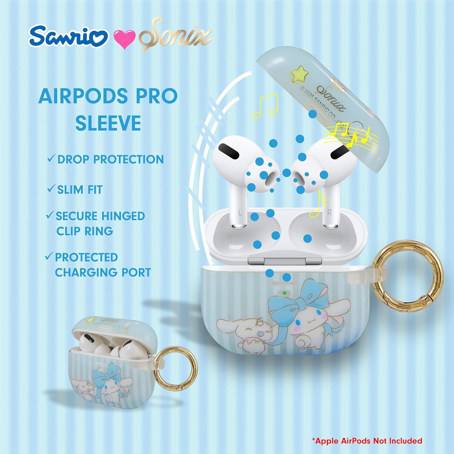 image:imageSonix x Barbie Cases for AirPods Pro 1st Gen  Hard Cover Protective Case for Apple AirPods Pro Gen 1  Vintage BarbieCinna moroll Lovely Ribbons
