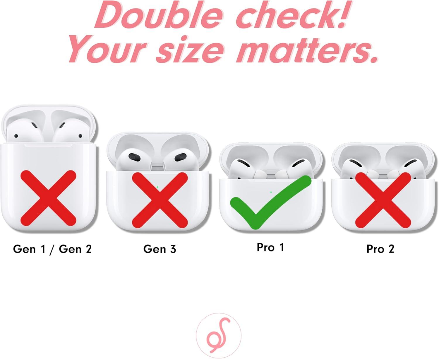 image:imageSonix x Barbie Cases for AirPods Pro 1st Gen  Hard Cover Protective Case for Apple AirPods Pro Gen 1  Vintage BarbieCinna moroll Lovely Ribbons