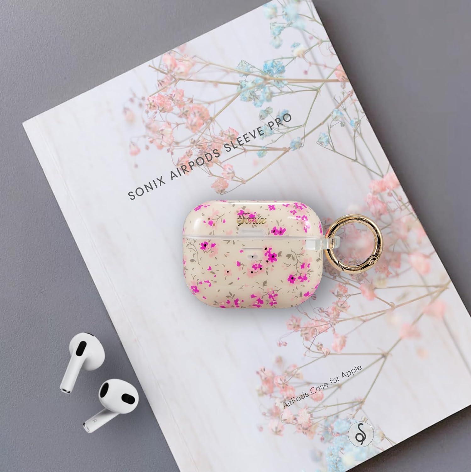 image:imageSonix x Barbie Cases for AirPods Pro 1st Gen  Hard Cover Protective Case for Apple AirPods Pro Gen 1  Vintage BarbieCottage Floral Pink