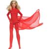 image:imageBarbie Signature Doll Kylie Minogue Posable Collectible in Padam Padam Music Video Outfit with Red Bodysuit Chiffon Cape and LaceUp Boots