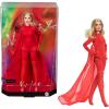 image:imageBarbie Signature Doll Kylie Minogue Posable Collectible in Padam Padam Music Video Outfit with Red Bodysuit Chiffon Cape and LaceUp Boots