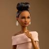 image:imageBarbie Basics Model Collector Fashion Doll 08 with Brunette Hair in Tan Dress amp Strappy Heels Universalfit Fashions amp Posable Body