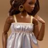 image:imageBarbie Basics Model Collector Fashion Doll 09 with Brunette Hair in Golden Dress amp Strappy Heels Universalfit Fashions amp Posable Body