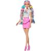 image:imageBarbie Rainbow Sparkle Hair Doll ExtraLong and Colorful Hair with 12 Styling Accessories Like Glitter Tube Brush Clips Dryer and MoreBarbie 1