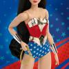 image:imageBarbie Signature Doll Wonder Woman Collectible with Doll Stand in Red and Blue Tank Suit with Golden Accessories Like Lasso Headpiece and Belt