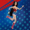 image:imageBarbie Signature Doll Wonder Woman Collectible with Doll Stand in Red and Blue Tank Suit with Golden Accessories Like Lasso Headpiece and Belt