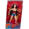 image:imageBarbie Signature Doll Wonder Woman Collectible with Doll Stand in Red and Blue Tank Suit with Golden Accessories Like Lasso Headpiece and Belt