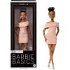 image:imageBarbie Basics Model Collector Fashion Doll 08 with Brunette Hair in Tan Dress amp Strappy Heels Universalfit Fashions amp Posable Body
