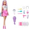 image:imageBarbie Rainbow Sparkle Hair Doll ExtraLong and Colorful Hair with 12 Styling Accessories Like Glitter Tube Brush Clips Dryer and MoreBarbie 1