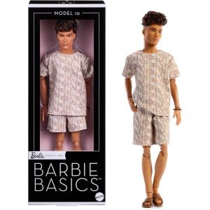 image:imageBarbie Basics Model Collector Ken Fashion Doll 10 with Brunette Hair in Shirt amp Shorts with Matching Print Universalfit Fashions amp Posable Body